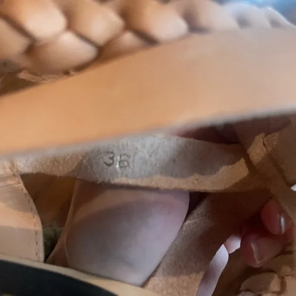 Swedish Hasbeens Brown Leather Braided Sandals - Picture 5 of 5